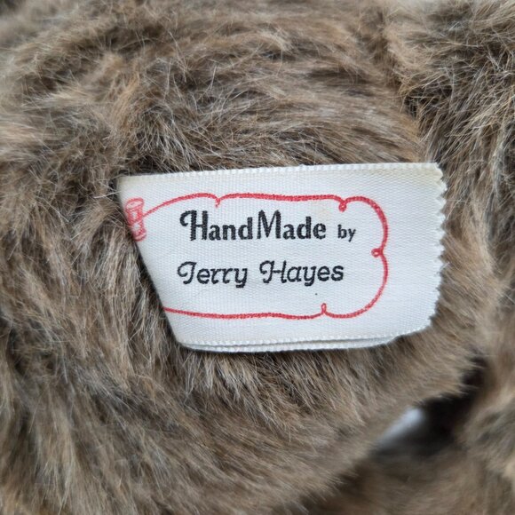 vintage teddy bear handmade by Terry hayes 15" - Picture 6 of 6